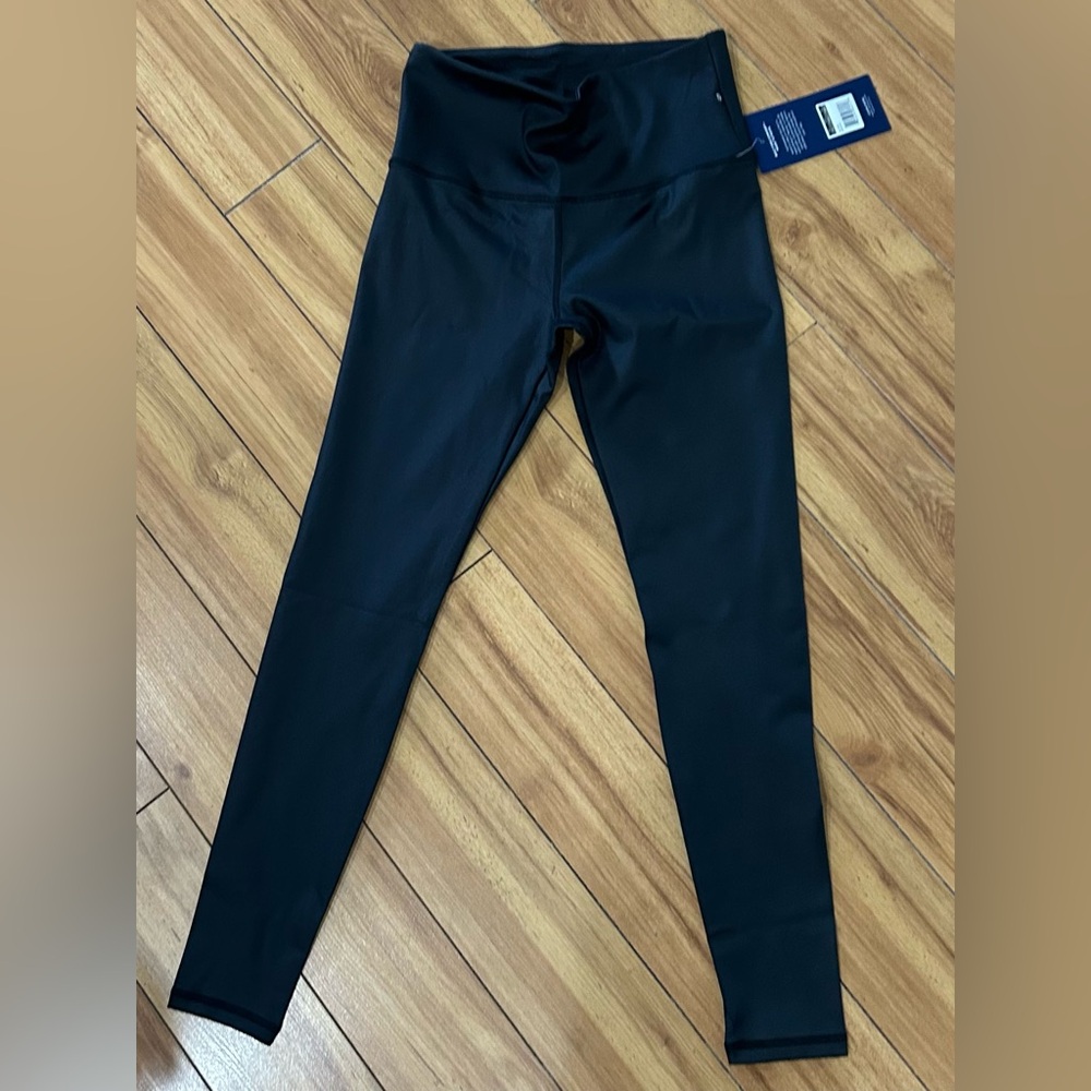 Marika Black Athletic Leggings Full-Length Stretch